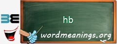WordMeaning blackboard for hb